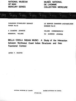 cover image of Bella Coola Indian Music